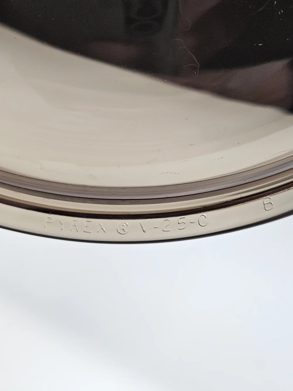 Pyrex Visions Amber Glass Replacement Lid V-2.5-C B V2.5CB 8.5